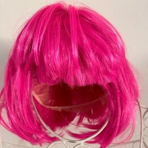 Halloween Wig, Hot Pink Bob
